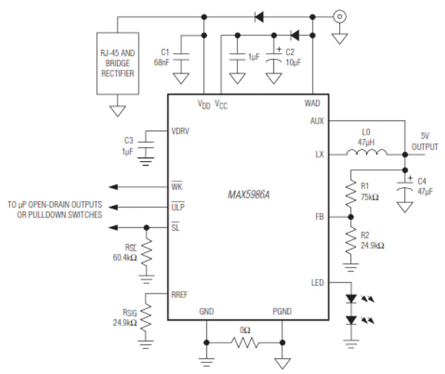 Maxim MAX5986B 5 V output